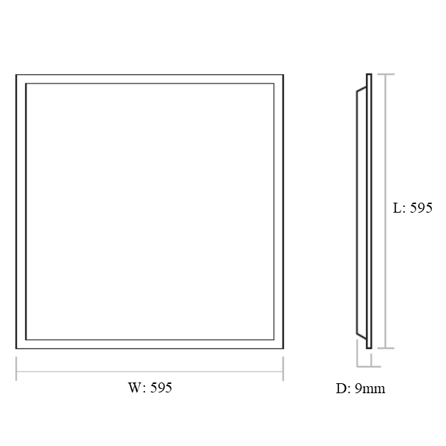 Red Arrow Bastion TP(b) LED Panel - Dimensions