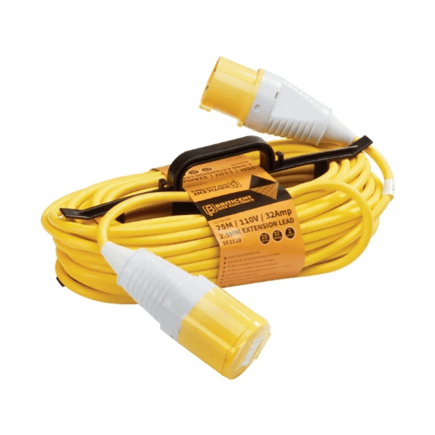 Briticent 110v H-Frame Extension Leads - 16A and 32A, Arctic Grade SE3110