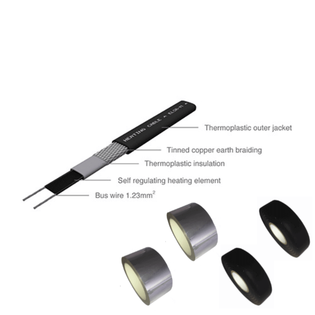 FLEXEL Self Regulating Cable for Pipe Freezing Protection - ELSR - Plastic Long