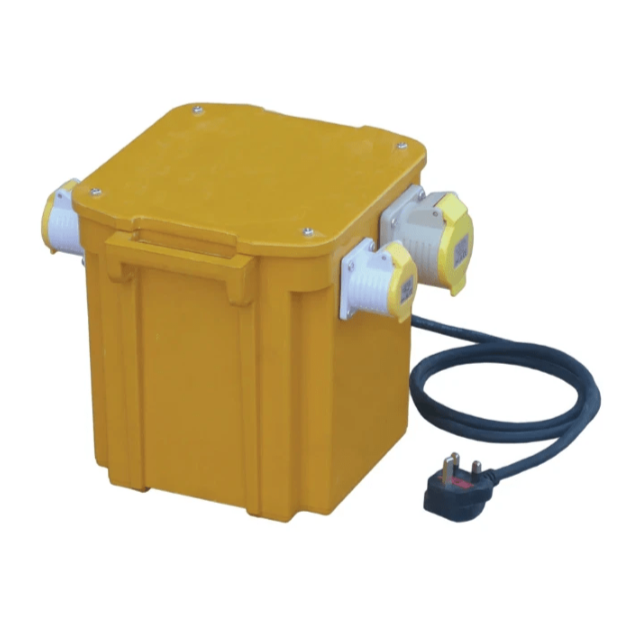 5kva 110v Site Transformers - Yellow Portable Transformers 1kVA to 5kVA