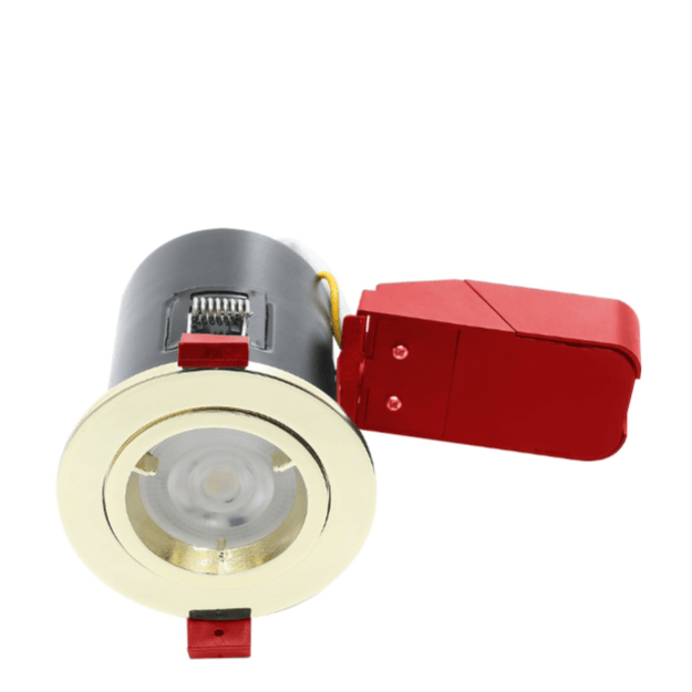 Brass - Ignis Plus GU10 Fire Rated Downlight Fixed Cans - Die-Cast