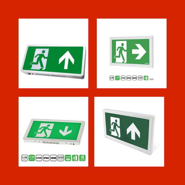 LED Emergency Exit Box | Red Arrow and BLE | CMD Online