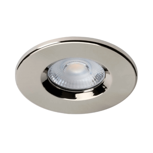 Satin Chrome Bezel Red Arrow Stellar Smart - Smart Controlled Fire Rated Downlight, IP65
