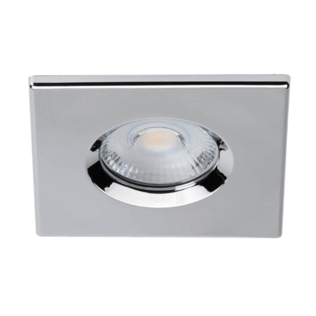 Chrome Square Bezel - 6w LED Fire Rated Downlight - STELLAR - Low Profile - 3CCT - Bezel Attachments