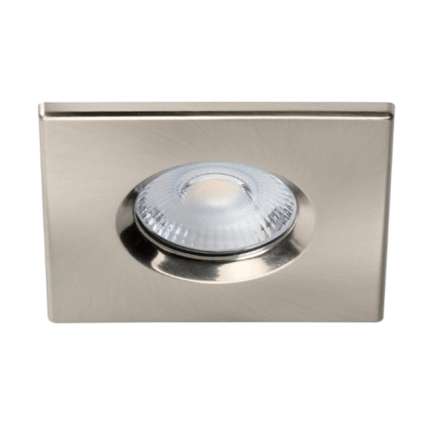 Satin Chrome Square Bezel - 6w LED Fire Rated Downlight - STELLAR - Low Profile - 3CCT - Bezel Attachments