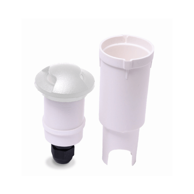 ALDO 2-Light White Recessed LED Ground/Wall Lighting