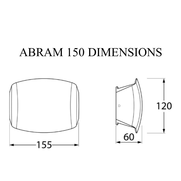 Fumagalli Abram 150 Settable CCT LED Wall Light Product Dimension