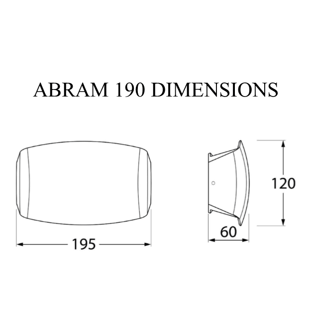 Fumagalli Abram 190 Settable CCT LED Wall Light Product Dimension