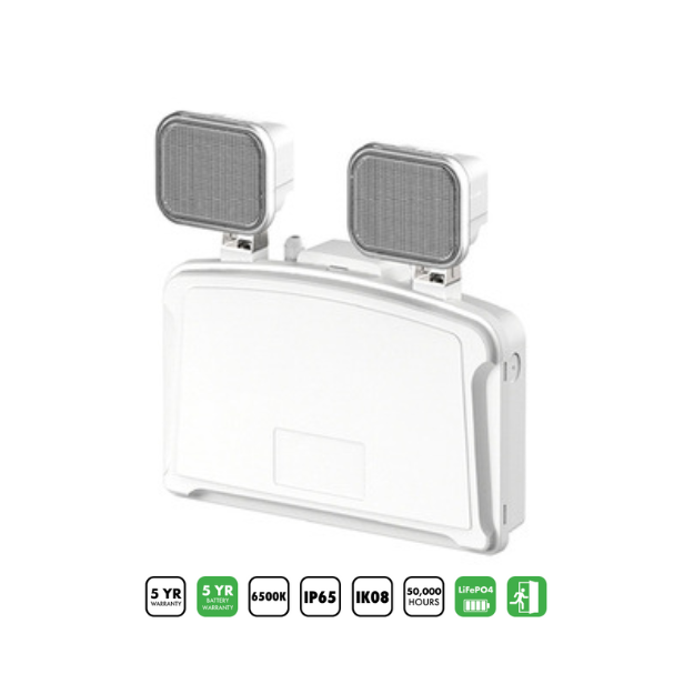 BLE Devonshire LED Emergency Twin Spot