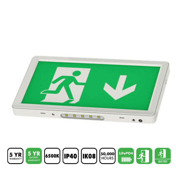 BLE Firth LED Slimline Emergency Exit Box