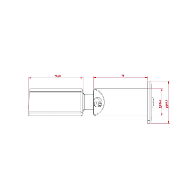 BLE KIRKSTONE LED Emergency Downlight Product Dimension