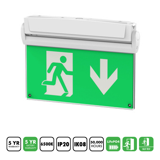 BLE Meersbrook LED 5 in 1 EXIT SIGN Ceiling Mount