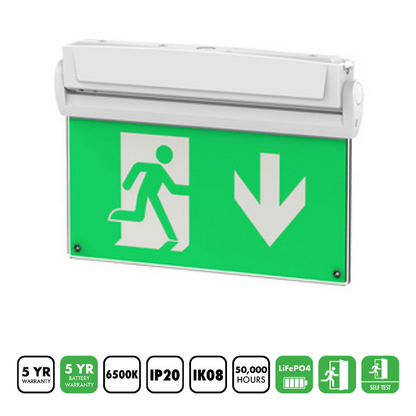 BLE Meersbrook LED 5 in 1 EXIT SIGN Ceiling Mount