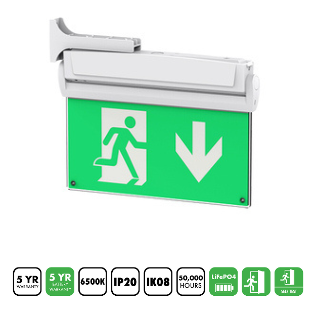 BLE Meersbrook LED 5 in 1 EXIT SIGN Flag Mount
