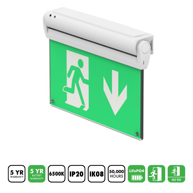 BLE Meersbrook LED 5 in 1 EXIT SIGN Wall Mount