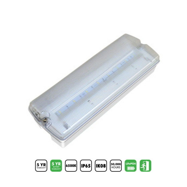 BLE NORFOLK 6w LED Emergency Bulkhead EL-110150