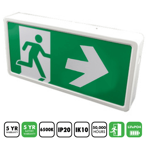 BLE Thorncliffe LED Emergency Right Arrow Arrow Exit Box Manual
