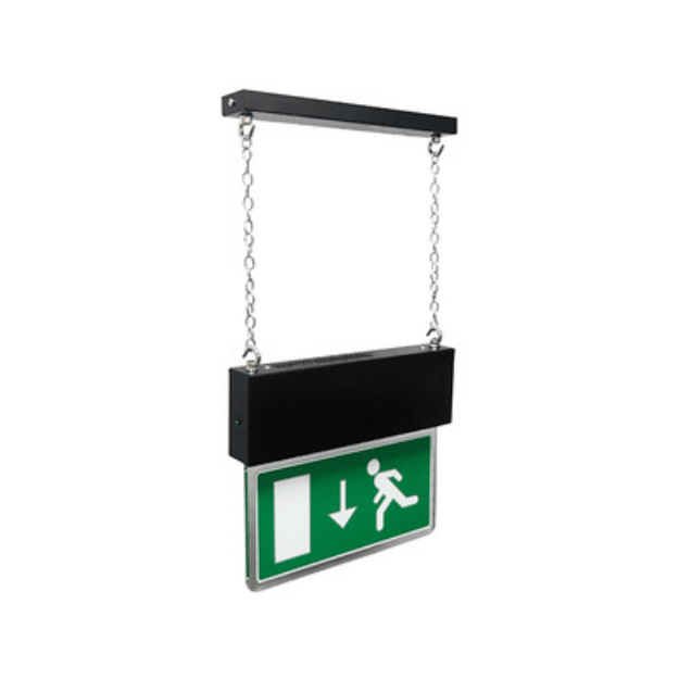 BLE Bingham Black LED Hanging Exit Sign