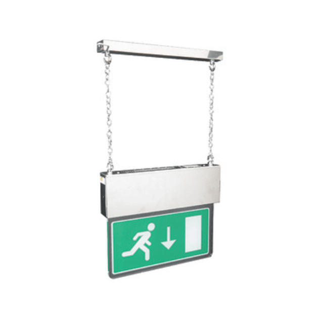 BLE Bingham Chrome LED Hanging Exit Sign