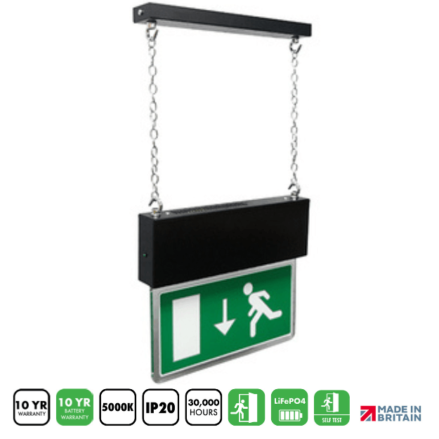 BLE Bingham LED Hanging Exit Sign Product Features