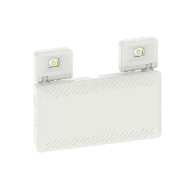 BLE Devonshire LED Emergency Twin Spot - EL-142151 - IP65, IK07, LiFePO4 Battery, Square Heads
