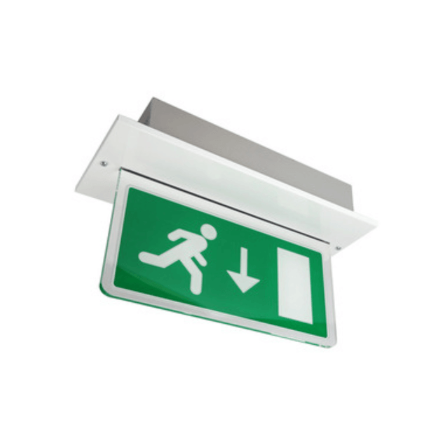 BLE Parkwood LED White Recessed Exit Sign