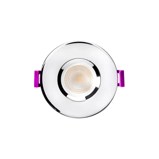 Brackenheath Polished Chrome Bezel for IP65 Integrated Fire Rated Downlight Dimmable BR2010