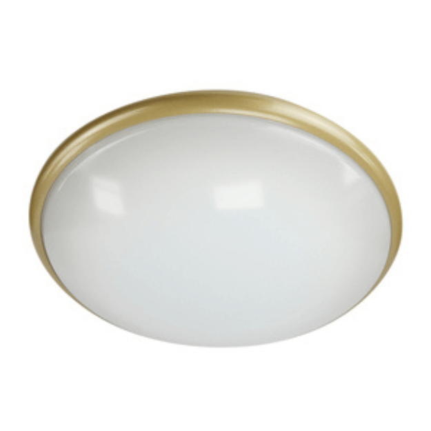 BLE CHELSEA LED Circular Low Profile Amenity Light - Brass