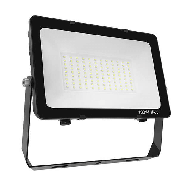 Red Arrow COMET Slim Floodlights IP65 PIR, Photocell, Prewired, U-bracket, 230v 100W Close Up