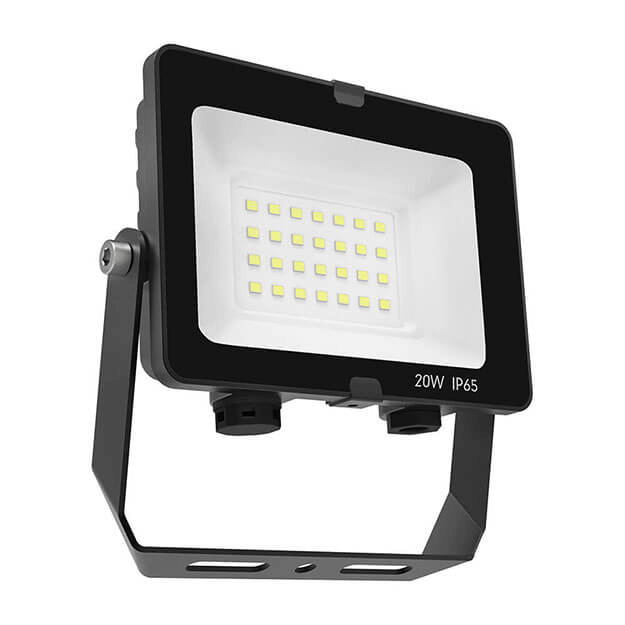 Red Arrow COMET Slim Floodlights IP65 PIR, Photocell, Prewired, U-bracket, 230v 20W Close Up