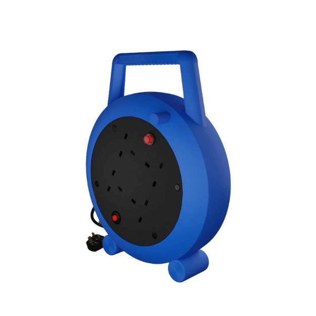 CONNEXION ELECTRICAL 10m 13A 1.25mm 4 Socket Cassette Reel