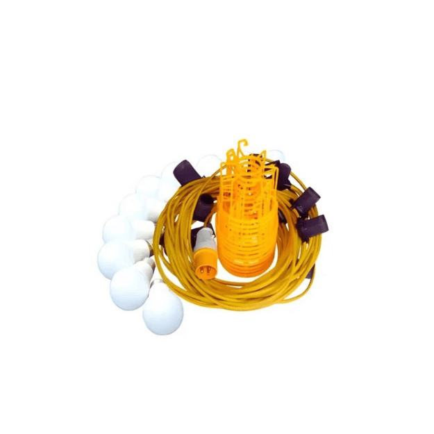Led Festoon Connector CONNEXION ELECTRICAL 22m LED Festoon Kit - IP44, 110V, 6400K, 10930ELE ...
