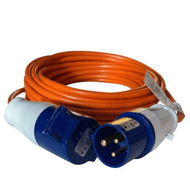 CONNEXION ELECTRICAL 25m Caravan Extension Lead Orange Cable