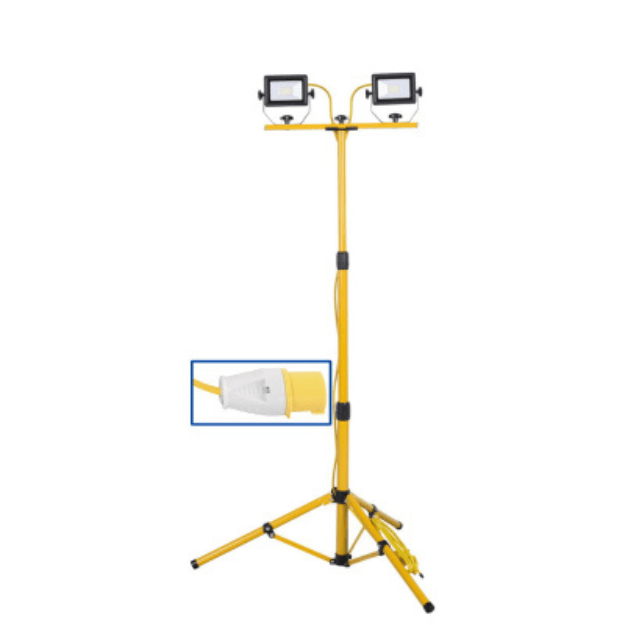 CONNEXION ELECTRICAL 2x20W LED Telescopic Tripod Light