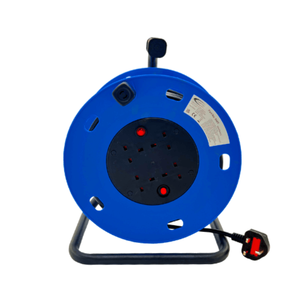 CONNEXION ELECTRICAL 50m 1.25mm 13A 4 Socket Cable Reel - IP20, 220V, 50-60Hz, 8425 - CMD Online