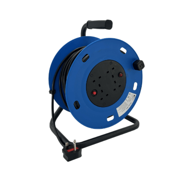 CONNEXION ELECTRICAL 50m 1.25mm 13A 4 Socket Cable Reel - IP20, 220V, 50-60Hz, 8425 - CMD Online