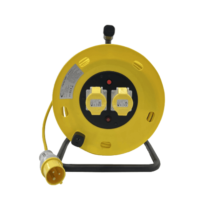 CONNEXION ELECTRICAL 50m 1.5mm 16Amp Twin Socket Cable Reel
