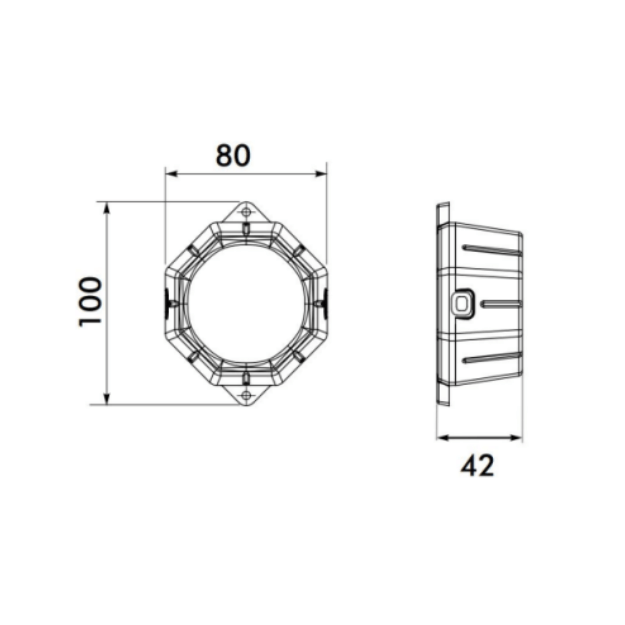 CONNEXION ELECTRICAL 50m Festoon Lighting Kit Product Dimension