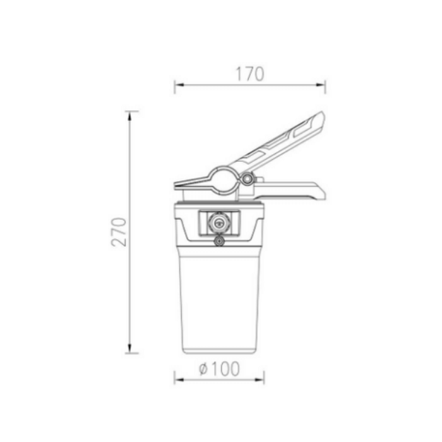 CONNEXION ELECTRICAL Gripper Inspection LED Lamp Product Dimension