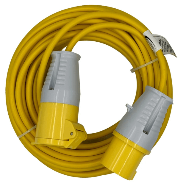 CONNEXION ELECTRICAL 1.50mm Cable 16 Amp Plug and Coupler - IP44, 110V, 50-60Hz, 10801