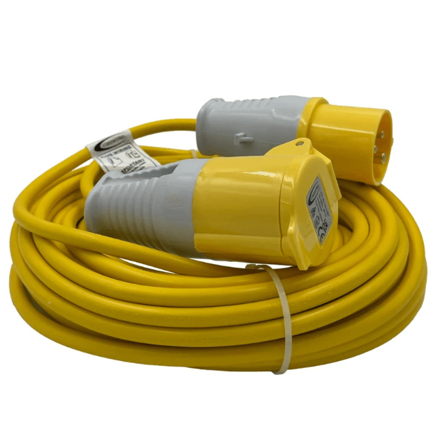 CONNEXION ELECTRICAL 1.50mm Cable 16 Amp Plug and Coupler - IP44, 110V, 50-60Hz, 10801