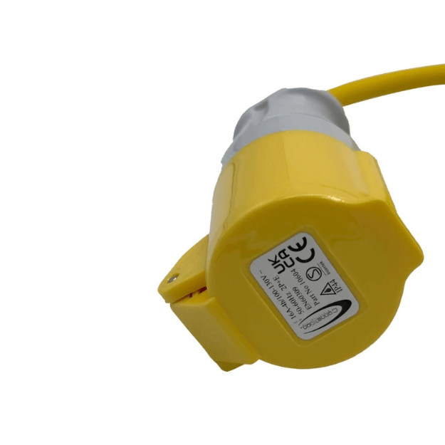 CONNEXION ELECTRICAL 2.50mm 16A Plug and Coupler - IP44, 110V, 50-60Hz, 10802