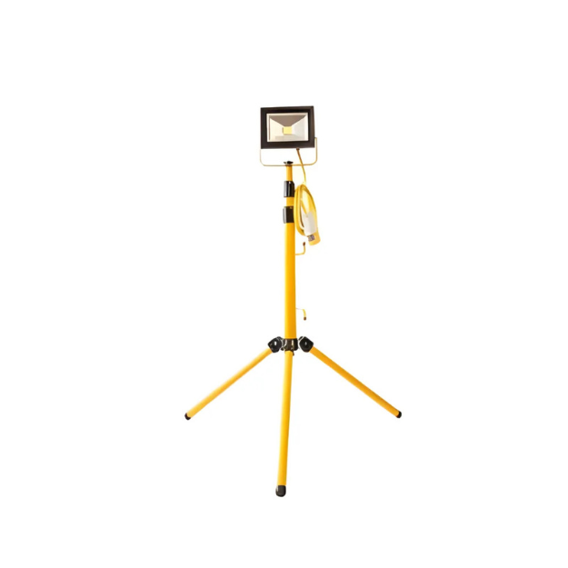 CONNEXION ELECTRICAL 20W Single Head LED Telescopic Tripod - IP44, 110V, 50-60Hz, 10913