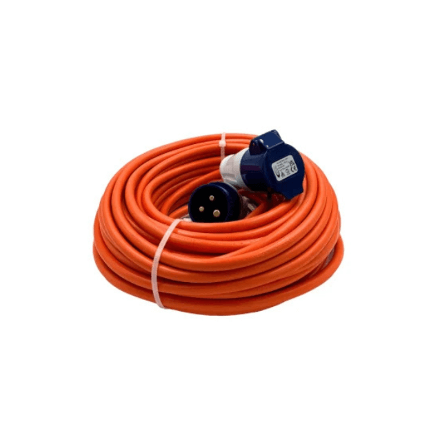 CONNEXION ELECTRICAL 25m Caravan Extension Lead Orange Cable - IP44, 240V, 10749