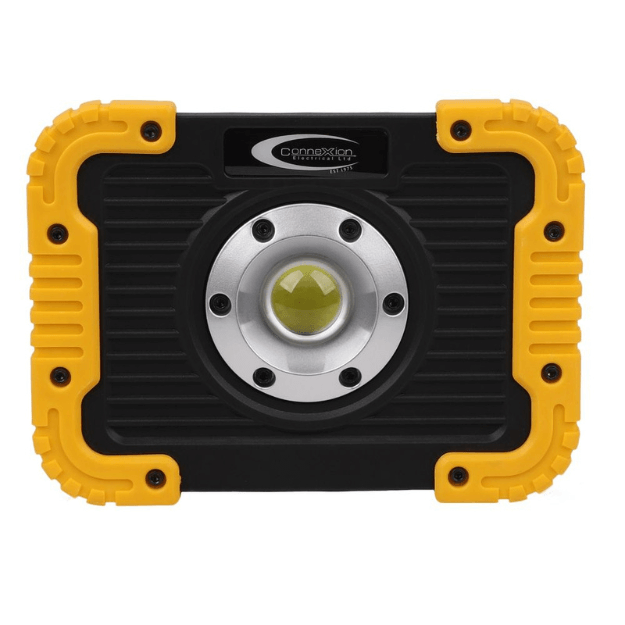 CONNEXION ELECTRICAL COB Rechargeable LED Light - 10W, IP54, 6500K, 6666