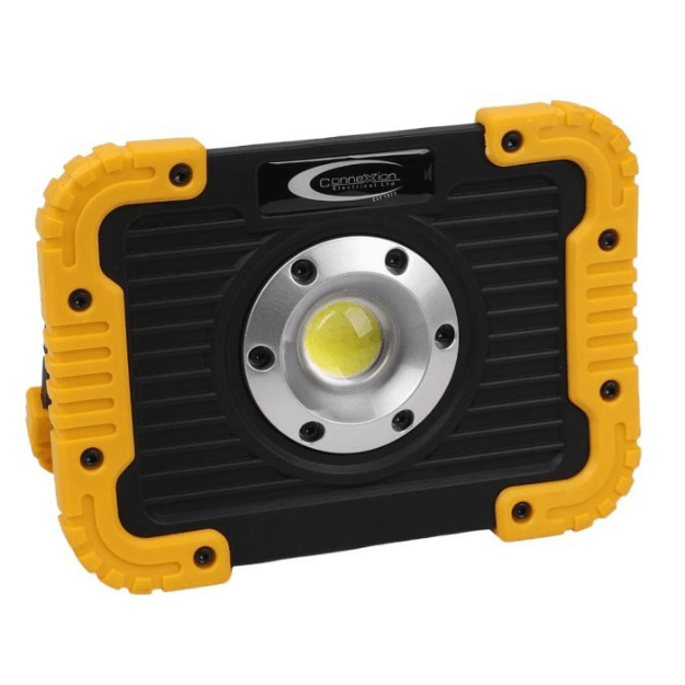 CONNEXION ELECTRICAL COB Rechargeable LED Light - 10W, IP54, 6500K, 6666