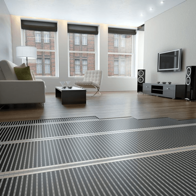 FLEXEL ECOFILM Pro Underfloor Heating Kit - Installed in Lounge