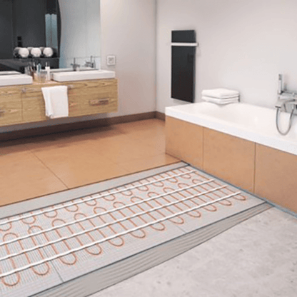 FLEXEL Premium ECOFLOOR Underfloor Heating Cable Mat - Bathroom Installation