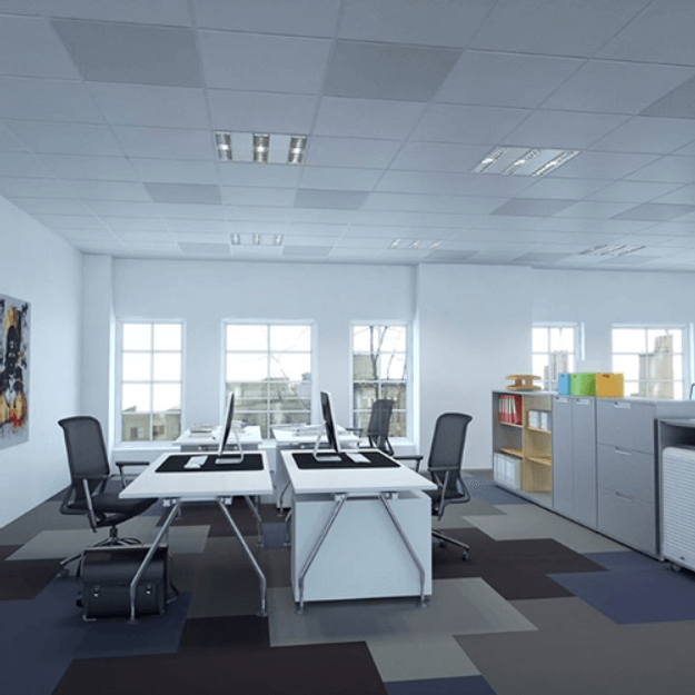 FLEXEL ECOSUN UB - Far Infrared Heating Panel - Radiant Ceiling Cassette - Installed in Office