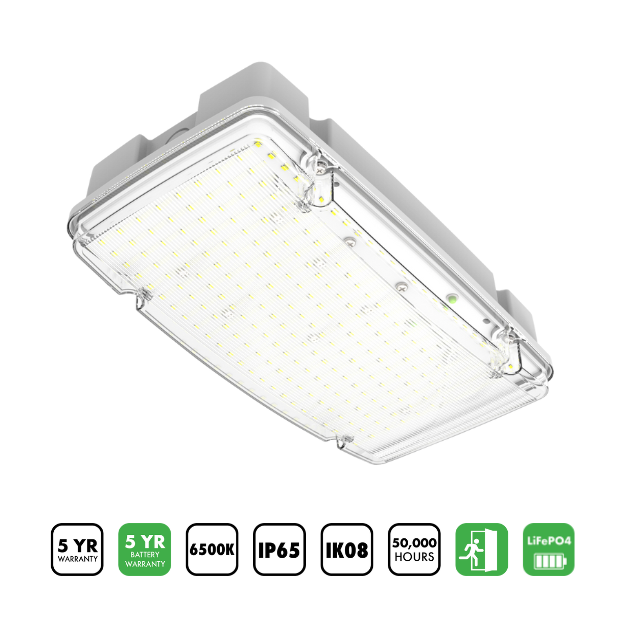 BLE Foxhill High Output LED Emergency Bulkhead with Warranty and Feature.